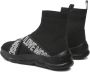 Love Moschino Stoffen Sneakers uit de Herfst Winter Collectie Black Dames - Thumbnail 4