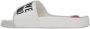 Love Moschino Witte rubberen zool slippers White Dames - Thumbnail 2