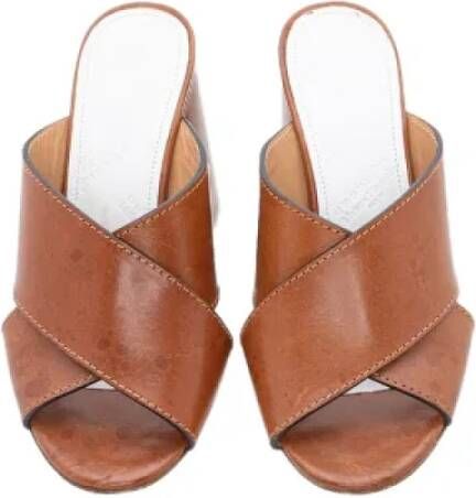 Maison Margiela Pre-owned Fabric sandals Brown Dames