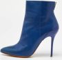 Maison Margiela Pre-owned Leather boots Blue Dames - Thumbnail 2