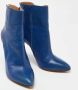 Maison Margiela Pre-owned Leather boots Blue Dames - Thumbnail 4