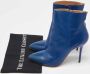 Maison Margiela Pre-owned Leather boots Blue Dames - Thumbnail 9