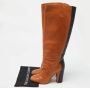 Maison Margiela Pre-owned Leather boots Brown Dames - Thumbnail 9