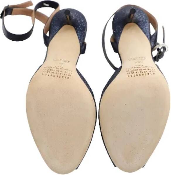 Maison Margiela Pre-owned Polyester heels Blue Dames