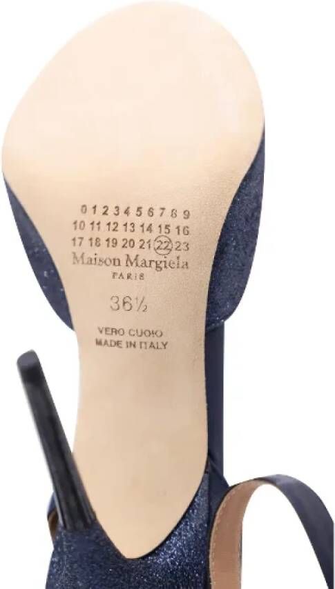 Maison Margiela Pre-owned Polyester heels Blue Dames