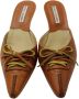 Manolo Blahnik Pre-owned Leather mules Brown Dames - Thumbnail 2