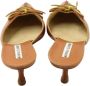Manolo Blahnik Pre-owned Leather mules Brown Dames - Thumbnail 5