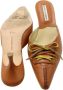 Manolo Blahnik Pre-owned Leather mules Brown Dames - Thumbnail 8