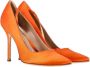 Manolo Blahnik Pre-owned Satin heels Orange Dames - Thumbnail 6