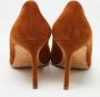 Manolo Blahnik Pre-owned Suede heels Brown Dames - Thumbnail 4