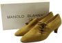 Manolo Blahnik Pre-owned Suede heels Green Dames - Thumbnail 10