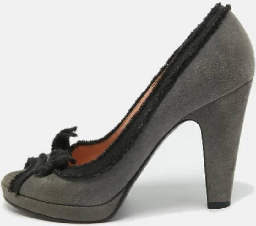 Marc Jacobs Pre-owned Fabric heels Gray Dames