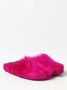 Marni Fussbett Sabot slippers met kalfshaar Roze - Thumbnail 3