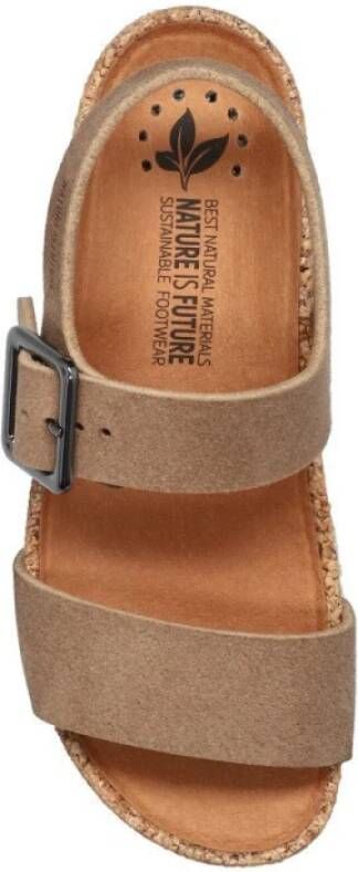 mephisto Brede ergonomische sandalen met gespsluiting Brown Dames