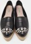 Miu Pre-owned Leather flats Black Dames - Thumbnail 3