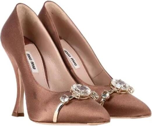 Miu Pre-owned Satin heels Pink Dames