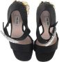Miu Pre-owned Silk sandals Black Dames - Thumbnail 4