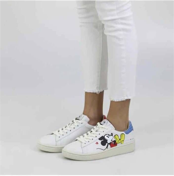MOA Master OF Arts Hoge Mickey Sneakers White Dames
