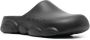 Moschino Logo Embossed Round Toe Slippers Zwart Heren - Thumbnail 11