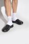 Moschino Logo Embossed Round Toe Slippers Zwart Heren - Thumbnail 9
