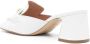 Moschino Witte Leren Sandalen met Vierkante Neus en Middelhoge Blokhak White Dames - Thumbnail 3