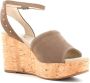 Nerogiardini Leren sleehak sandalen voor vrouwen Brown Dames - Thumbnail 4