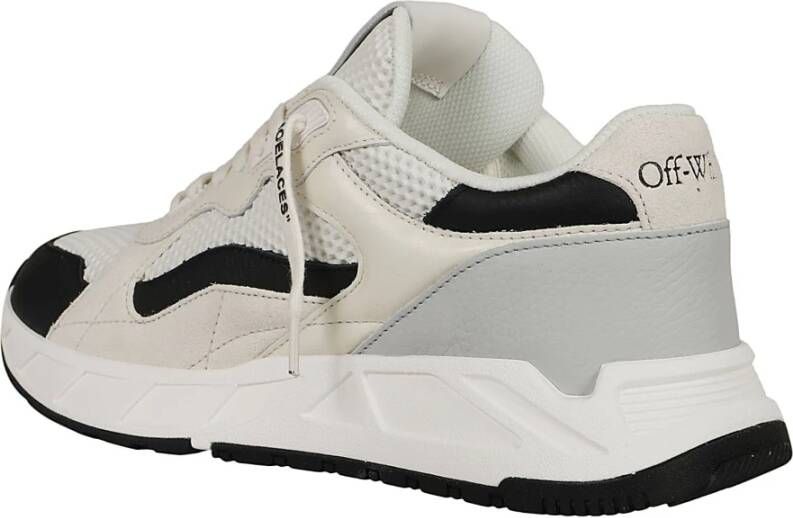 Off White Witte Zwarte Kick Off Sneakers Multicolor Heren