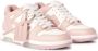 Off White Roze Wit Roze Leren Sneakers Pink Dames - Thumbnail 13