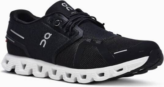 ON Running Cloud 5 Sneakers met Quick-Lacing System Black Heren