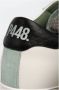 P448 John Sneakers met wit leer en lichtgroen suède Wit Heren - Thumbnail 4
