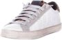 P448 Witte Leren Sneakers met Luipaardprint Multicolor Dames - Thumbnail 6