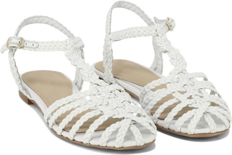 Paloma Barceló Flat Sandals White Dames