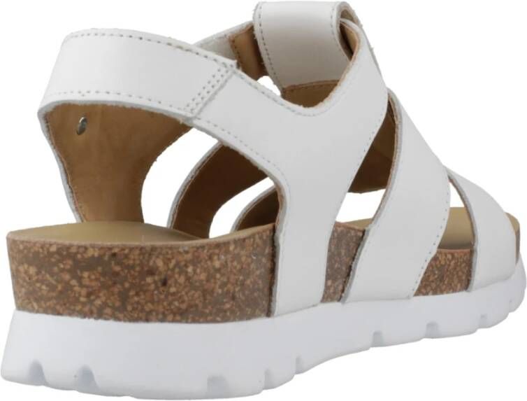 Panama Jack Stijlvolle platte sandalen voor vrouwen White Dames