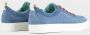 Panchic Blauwe Suède Sneakers met Leren Details Blue Heren - Thumbnail 6