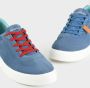 Panchic Blauwe Suède Sneakers met Leren Details Blue Heren - Thumbnail 7