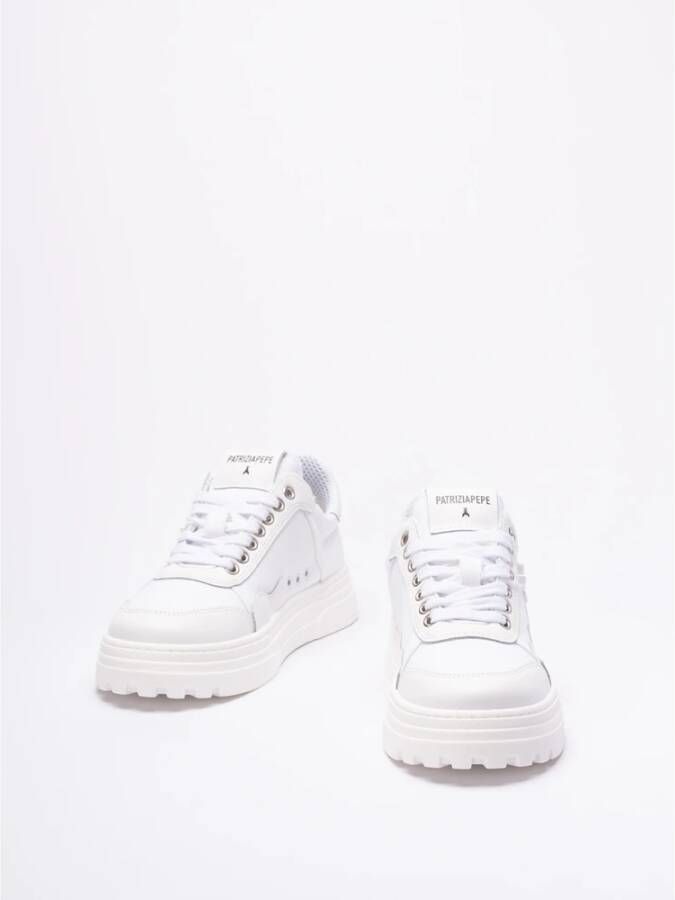 PATRIZIA PEPE Witte Sneakers White Dames