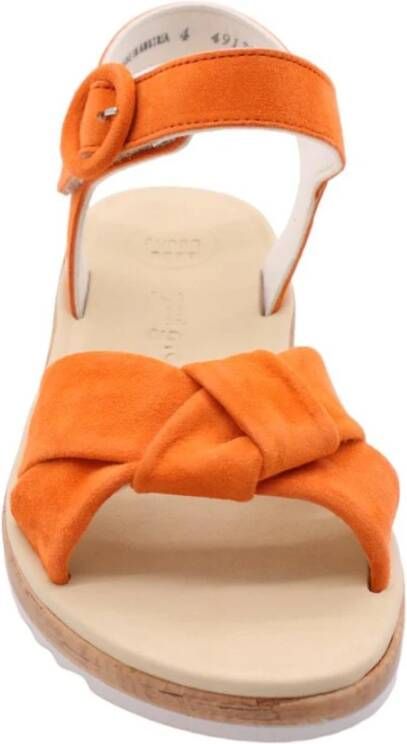 Paul Green Platte sandalen voor vrouwen Orange Dames