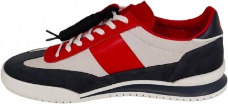Paul Smith UK Olympische Vlag Leren Sneakers Multicolor Heren