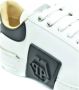 Philipp Plein Witte Leren Sneakers voor Mannen White Heren - Thumbnail 4