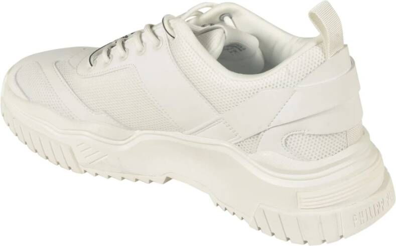 Philipp Plein Witte platte schoenen White Heren