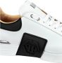 Philipp Plein Witte Sneakers Regular Fit Geschikt voor alle temperaturen 100% Leer White Heren - Thumbnail 4