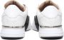 Philipp Plein Witte Sneakers 98%Cotton 2%Elastan White Heren - Thumbnail 4