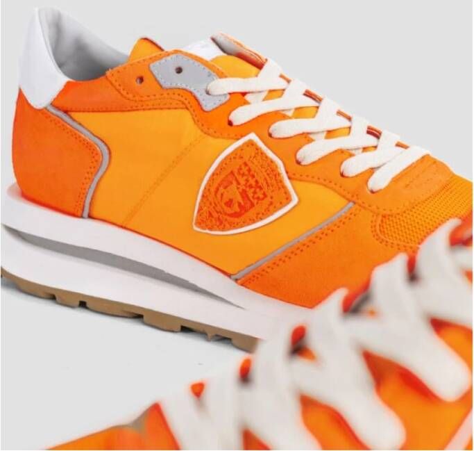 Philippe Model Oranje Haute Sneakers Orange Heren