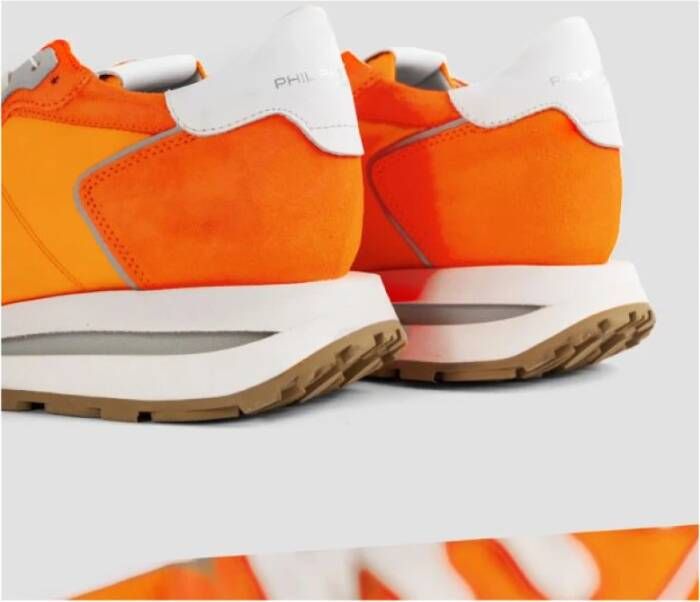 Philippe Model Oranje Haute Sneakers Orange Heren