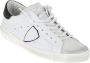 Philippe Model Witte Leren Sneakers met Iconisch Zij Schild White Heren - Thumbnail 13