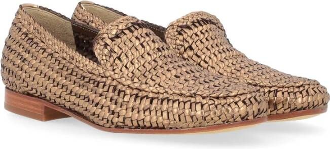 Pons Quintana Metal Moccasin Oassi Style Brown Dames