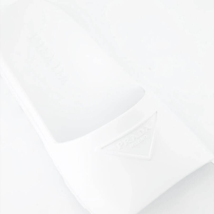 Prada Logo Slides White Heren