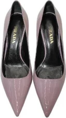 Prada Vintage Pre-owned Leather heels Purple Dames