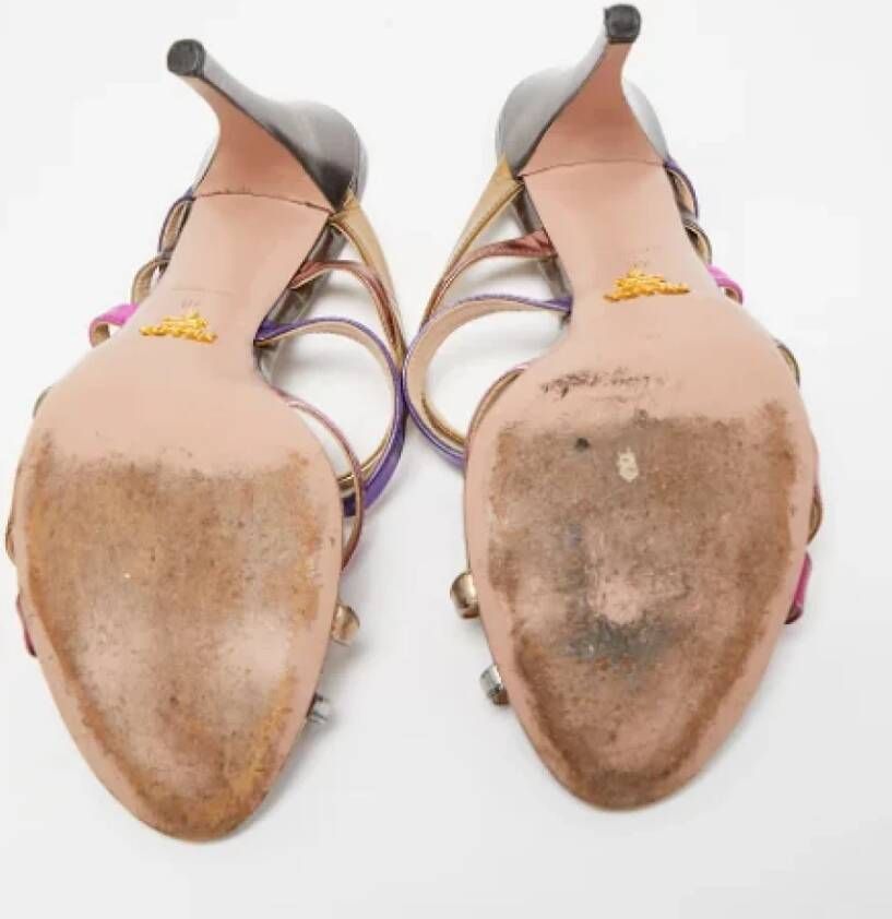 Prada Vintage Pre-owned Leather sandals Multicolor Dames