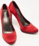 Prada Vintage Pre-owned Satin heels Red Dames - Thumbnail 4
